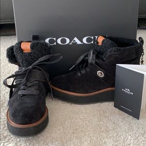 Coach Urban Hiker Suede Black Size 8